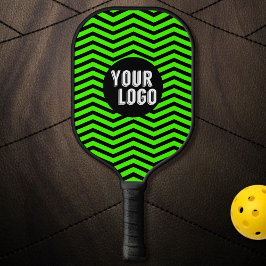 Palas De Pickleball Logotipo personalizado Marca de chevron negro y ve