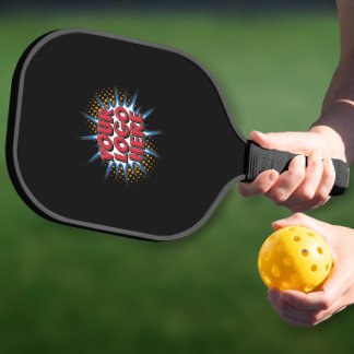 Palas De Pickleball Logotipo personalizado promocional negro