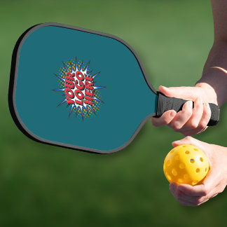 Palas De Pickleball Logotipo personalizado promocional verde azulado