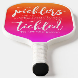Palas De Pickleball Los Picklers Escritos A Mano Dink & Drive Pink. Pi