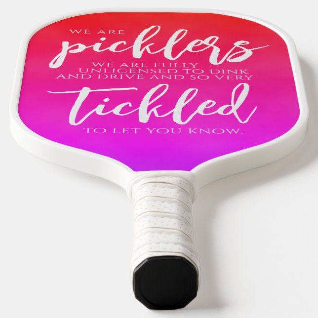 Palas De Pickleball Los Picklers Escritos A Mano Dink & Drive Pink. Pi (Distribución)