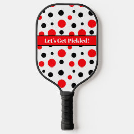 Palas De Pickleball Los puntos de polka personalizados vamos a ser rob