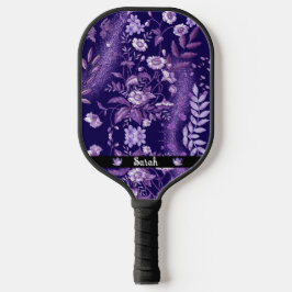 Palas De Pickleball Lote personalizado de flores moradas