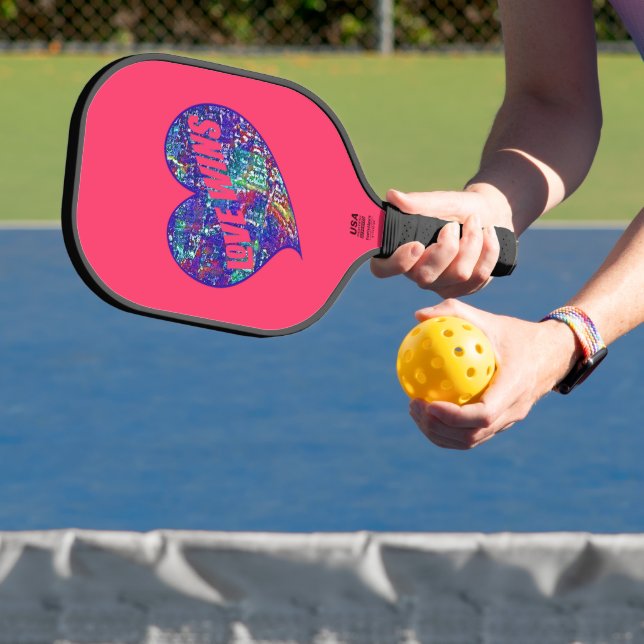 Palas De Pickleball Love Wins Art Heart (in situ)