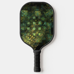 Palas De Pickleball Luces en la ciudad Resumen arte