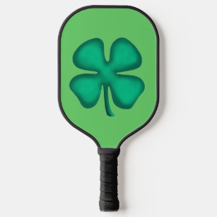 Palas De Pickleball Lucky 4 Leaf Irish Clover green pickleball paddle