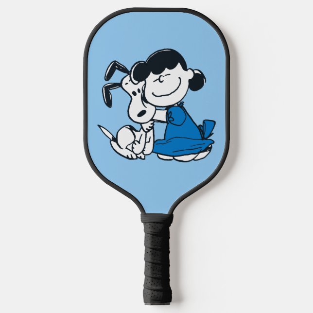 Palas De Pickleball Lucy Hugging Snoopy (Anverso)