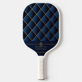 Palas De Pickleball Lujo Naval y Geométrico Personalizado en Oro