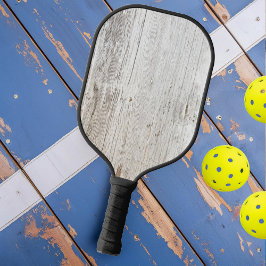 Palas De Pickleball Madera blanqueada de plumas blancas