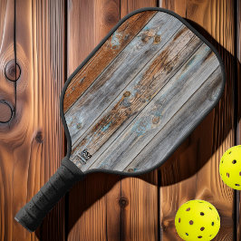 Palas De Pickleball Madera de lavado azul gastada