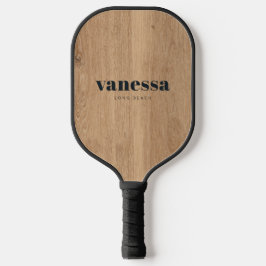 Palas De Pickleball Madera de Teca Ligera Clásico Moderno Minimalista 