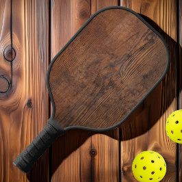 Palas De Pickleball Madera rústica de nogal oscuro