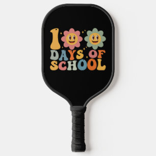 Palas De Pickleball Maestro Niños Retro Groovy 100 Días de Escuela 