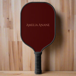 Palas De Pickleball Magnífica tipografía rosa de color rojo oscuro y R