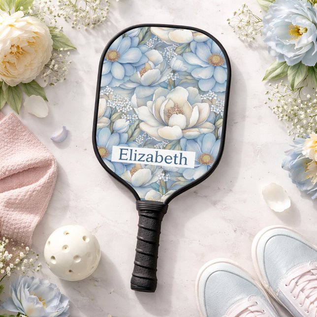 Palas De Pickleball Magnolia Azul Preciosa y Peonía Personalizadas (Subido por el creador)
