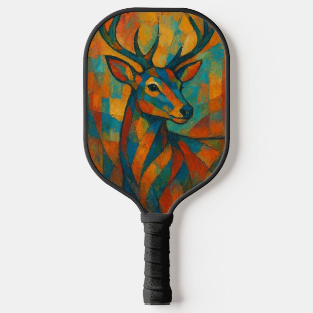 Palas De Pickleball Majestic Whispers-Abstract Deer in Bloom (Anverso)