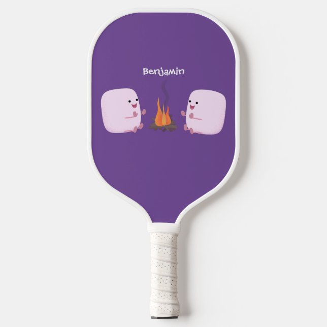 Palas De Pickleball Malvaviscos rosados por personalizado de bomberos  (Anverso)