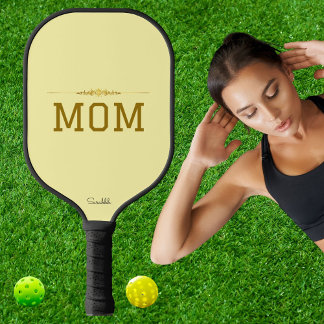 Palas De Pickleball Mamá de Pickleball Personalizada Mínima con Nombre