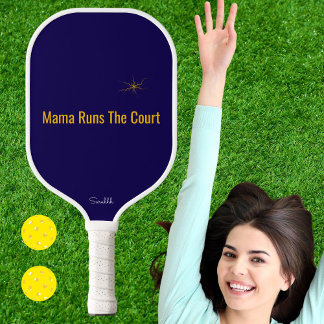 Palas De Pickleball Mama Dirige La Cancha Pickleball Personalizado Par
