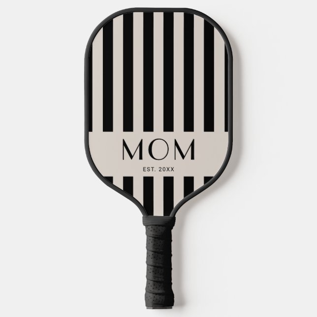 Palas De Pickleball Mamá Establecida Rayas Mínimas Modernas (Anverso)