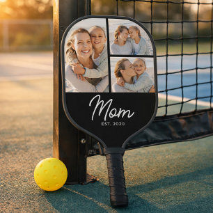 Palas De Pickleball Mamá estableció el guión moderno negro 3 foto