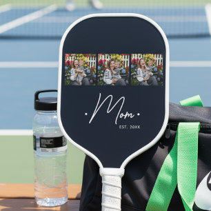 Palas De Pickleball Mamá Estableció Escritura 3 Foto Negra