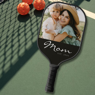 Palas De Pickleball Mamá Estableció Guión Divertido Foto Pickleball