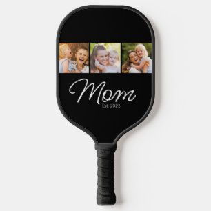 Palas De Pickleball Mamá Estableció Guión Negro 3 Foto