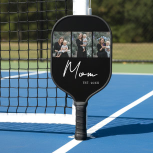 Palas De Pickleball Mamá Estableció Moderno Script Negro 3 Foto