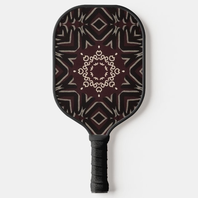 Palas De Pickleball Mándala Carmesí Aterciopelado (Anverso)