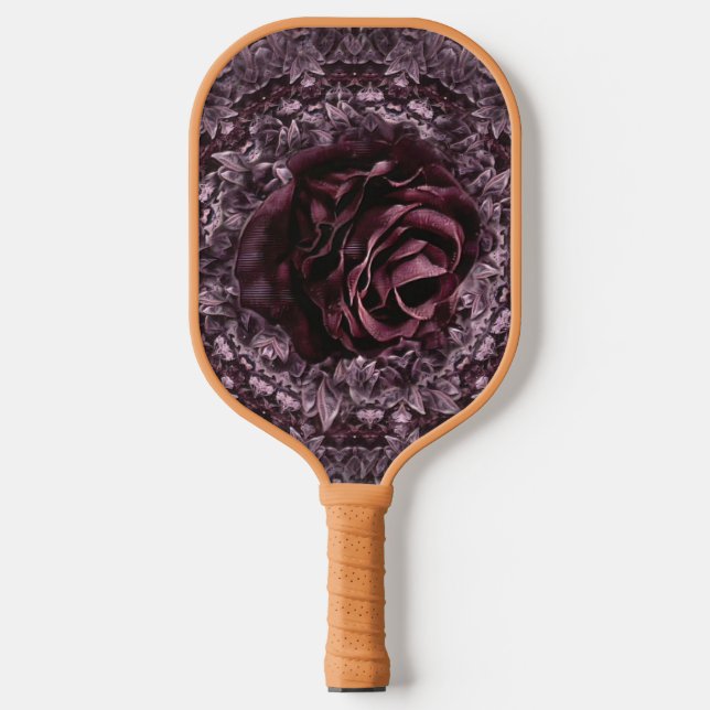 Palas De Pickleball Mandala de rosa  (Anverso)