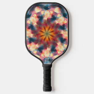 Palas De Pickleball Mandala psicodélica de Kaleidoscópico de Prisma