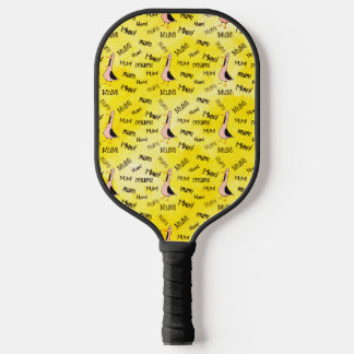 Palas De Pickleball Mano negra de remo de bola de Mamá de llamada