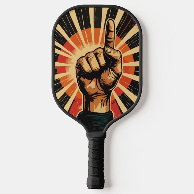 Palas De Pickleball Mano Retro Vintage  (Reverso )