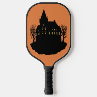 Palas De Pickleball Mansión espeluznante en silueta