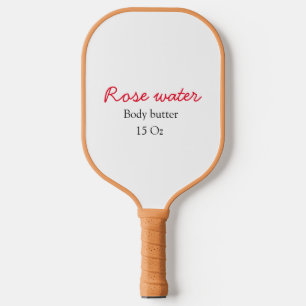Palas De Pickleball Mantequilla corporal de rosa añadir texto nombre p