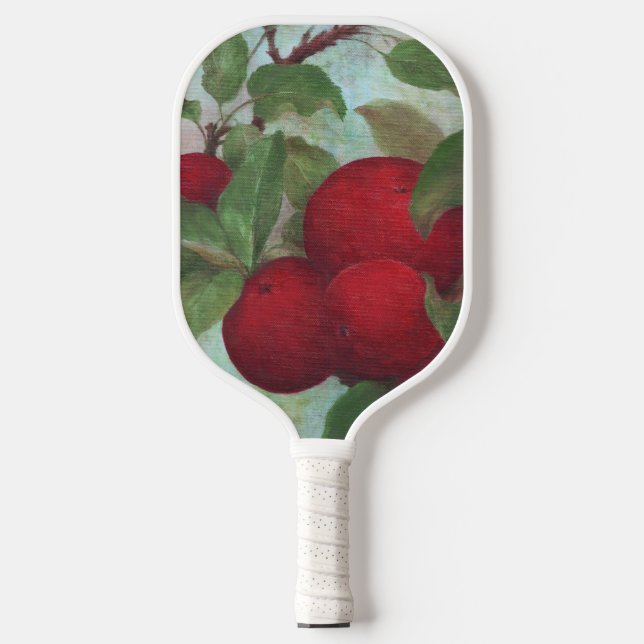 Palas De Pickleball Manzanas rojas en verde (Anverso)