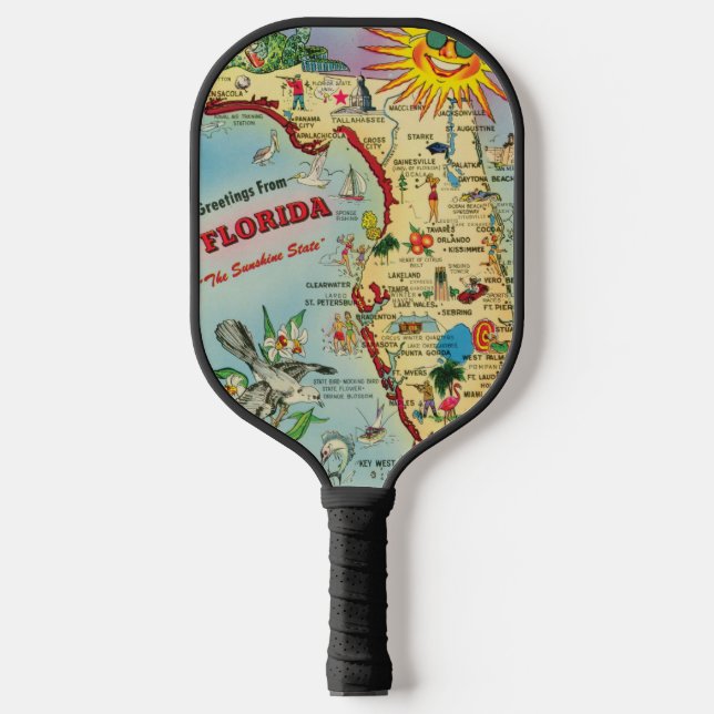 Palas De Pickleball Mapa de Florida (Anverso)