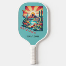 Mapa de viajes retro del estado de Arizona