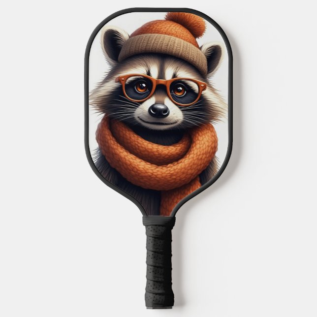 Palas De Pickleball Mapache Elegante (Anverso)