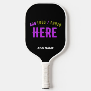 PALAS DE PICKLEBALL MARCA VERIFICADA NEGRA DE PERSONALIZABLE MODERNO E