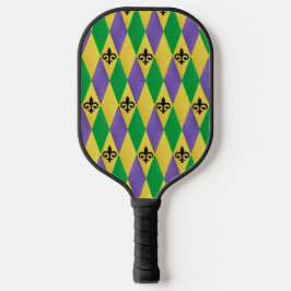 Palas De Pickleball Mardi Gras Harlequin Fleur De Lis