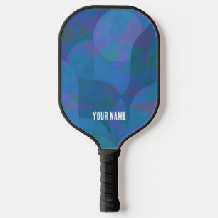 Palas De Pickleball Mareas de Azure - Geometría de abstracto oceánico