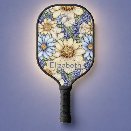 Palas De Pickleball Margaritas Bonitas y Flores de Lavanda Personaliza