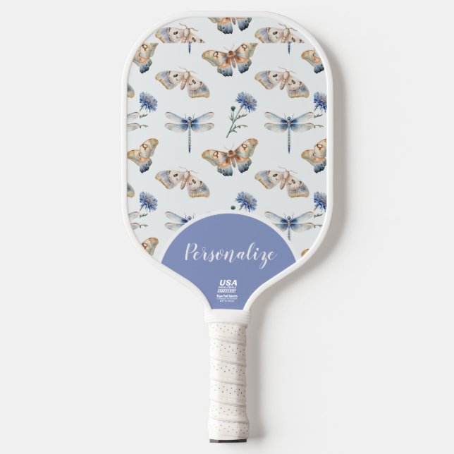 Palas De Pickleball Mariposa Dragonfly Dainty Bonito Oficial EE.UU. (Anverso)