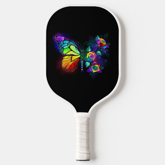 Palas De Pickleball Mariposa florida arcoiris (Anverso)