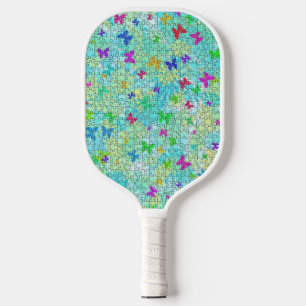 Palas De Pickleball Mariposas de rompecabezas y dias coloridas por STa