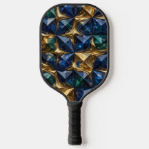 Mármol Geométrico Azul Rubí de Lujo