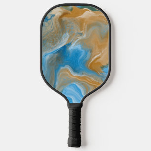 Palas De Pickleball Mármol marrón y azul
