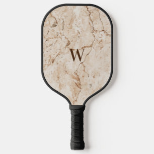 Palas De Pickleball Mármol marrón y beige